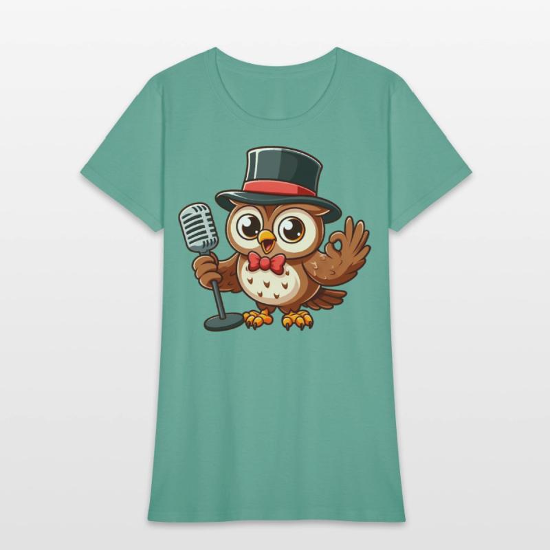 Owl Jolson Singing with a Top Hat