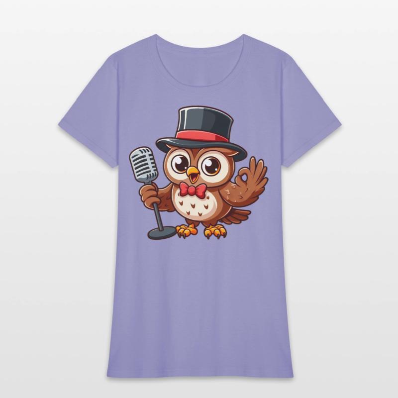 Owl Jolson Singing with a Top Hat