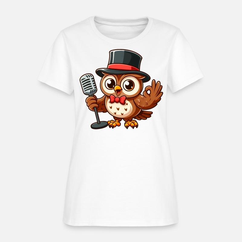 Owl Jolson Singing with a Top Hat
