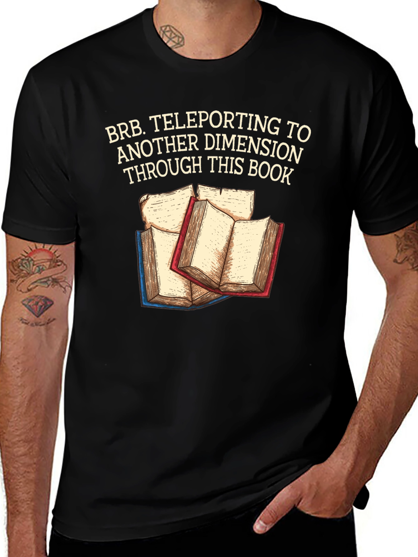 Teleporting Books T-Shirt Another Dimension
