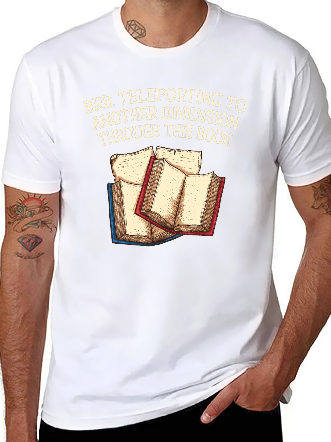 Teleporting Books T-Shirt Another Dimension