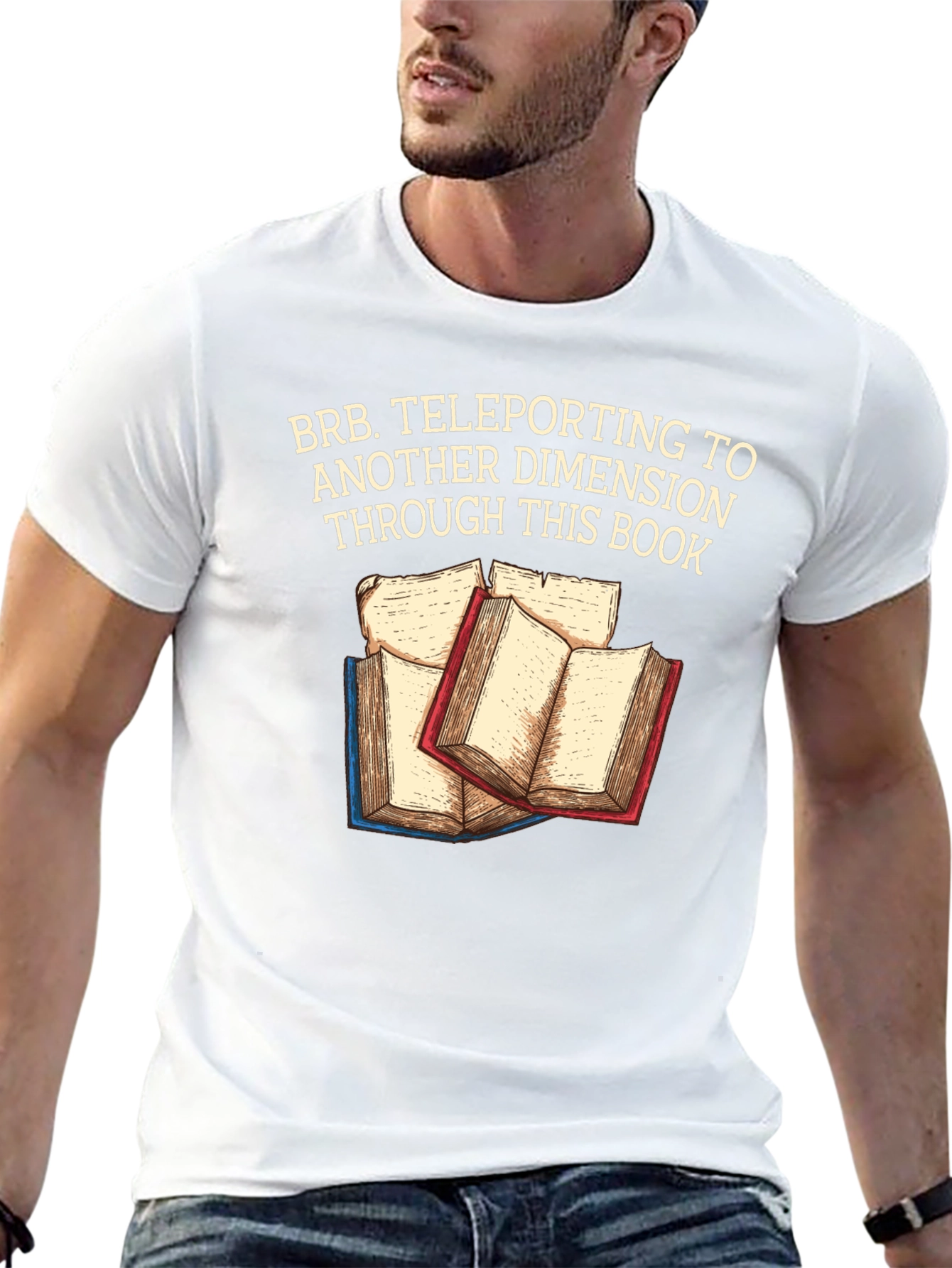 Teleporting Books T-Shirt Another Dimension