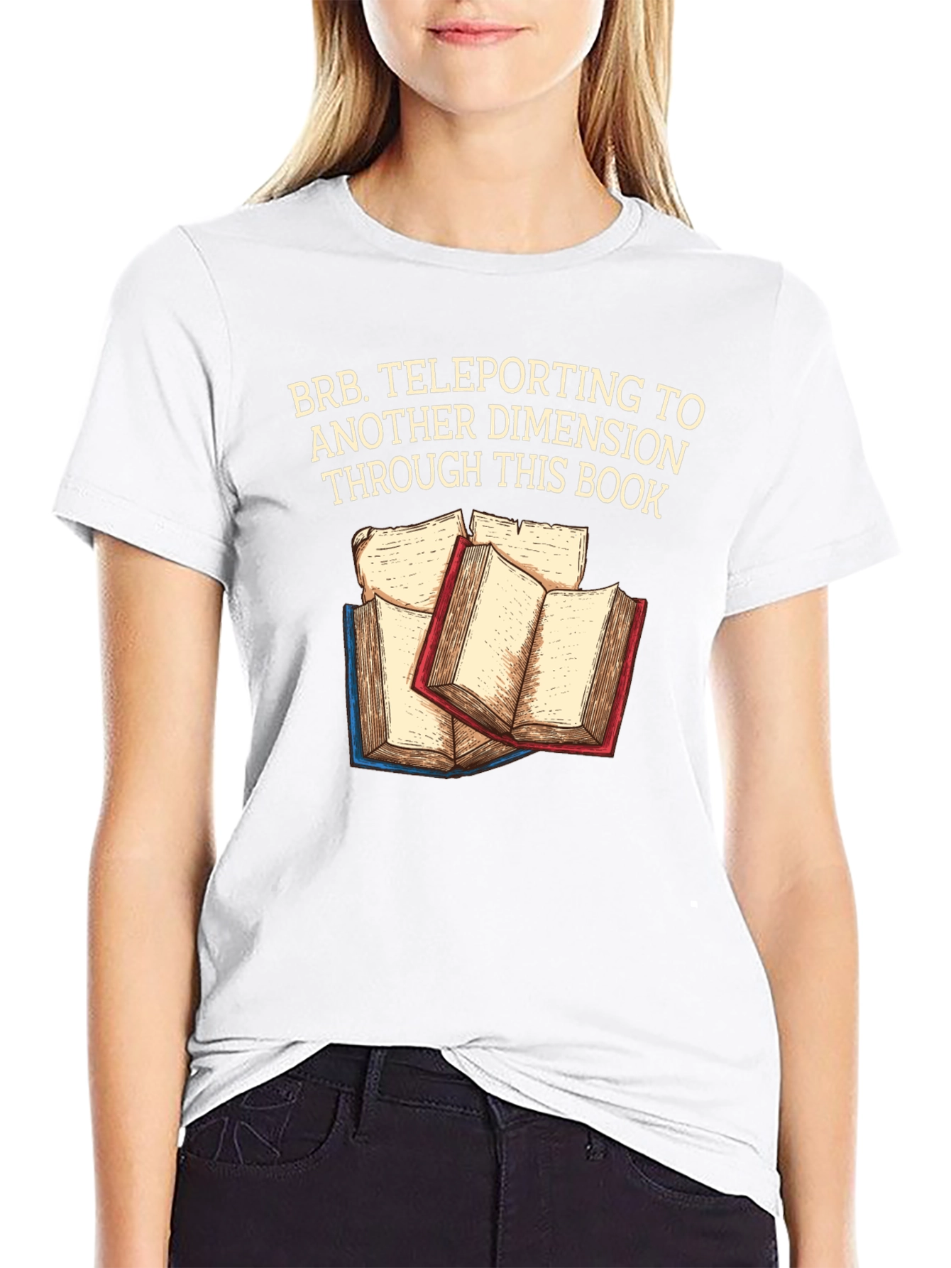 Teleporting Books T-Shirt Another Dimension
