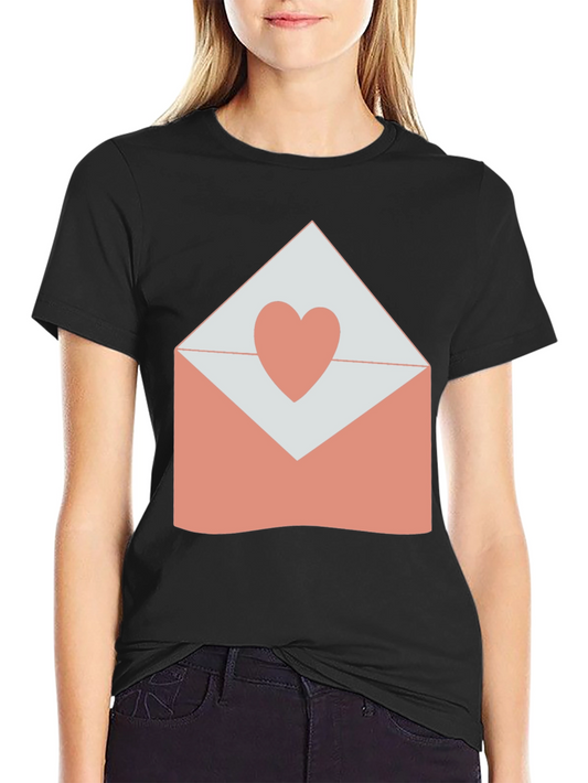 Heart Envelope Graphic T-Shirt - Love Letter Tee