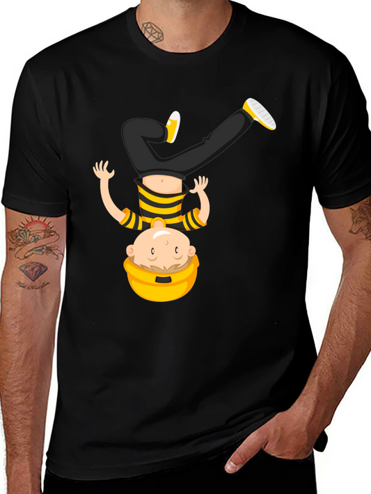 Funny Upside Down Baby in Bucket Tee
