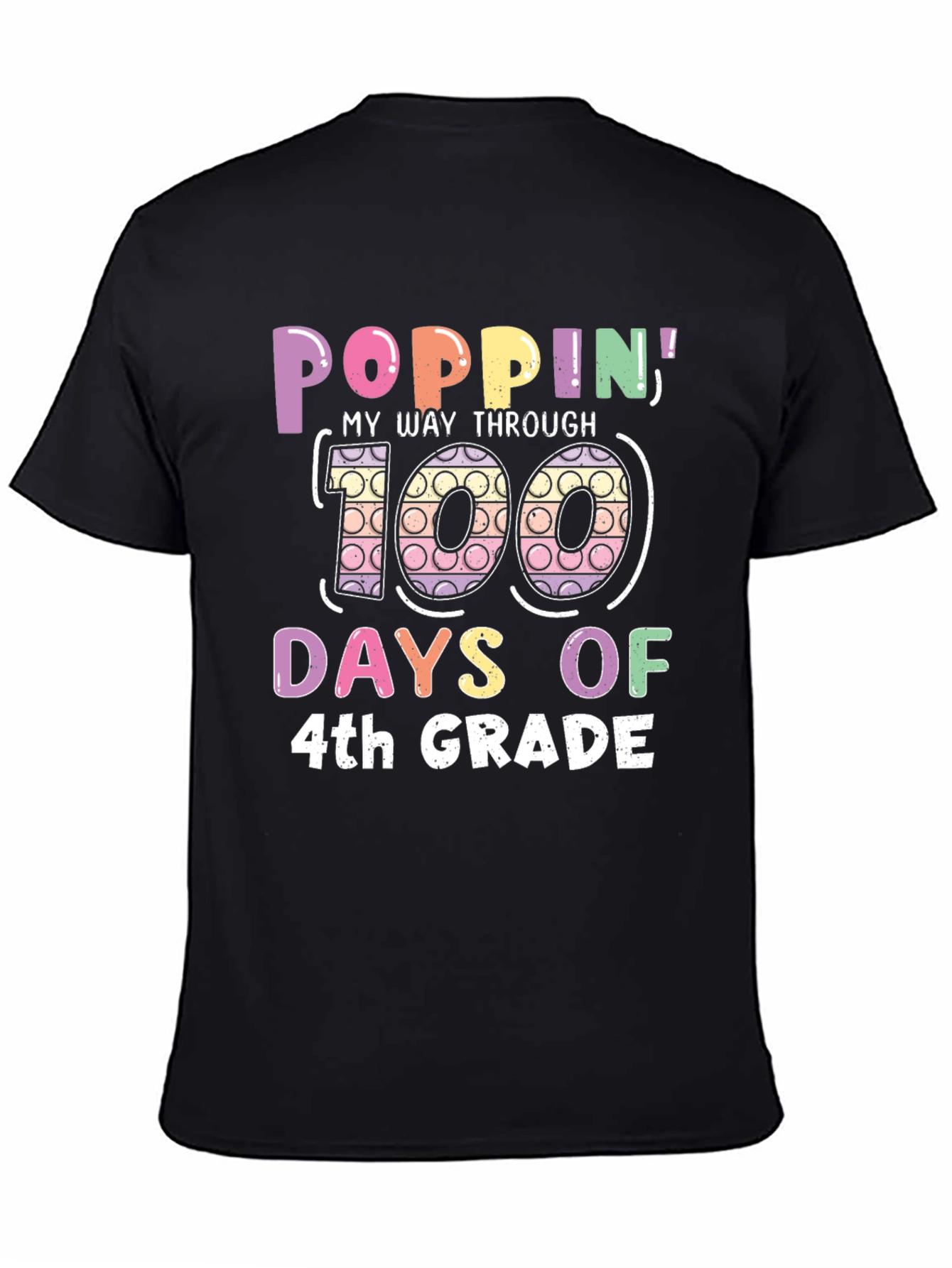 Poppin Through 100 Days of 4th Grade T-Shirt