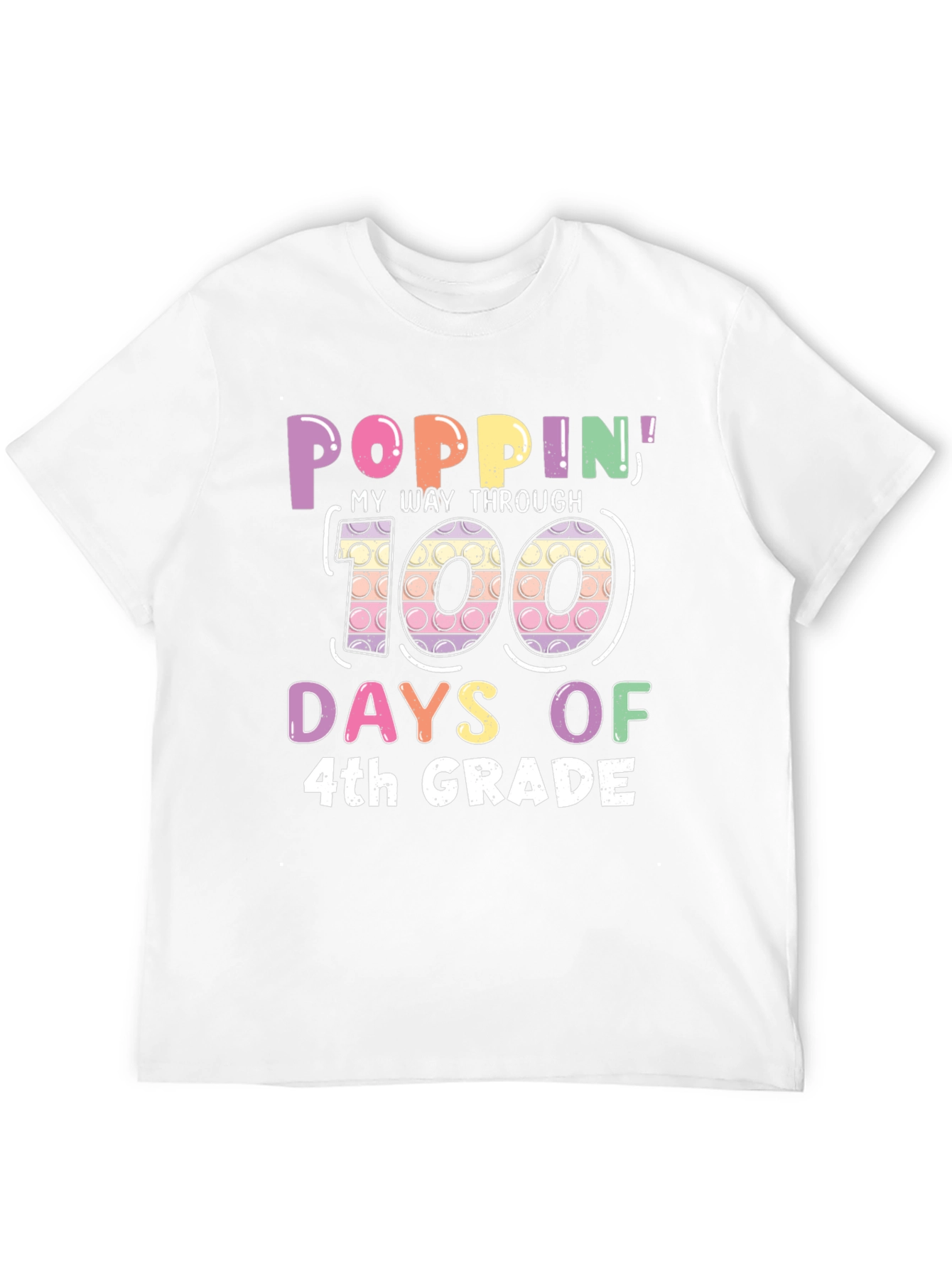 Poppin Through 100 Days of 4th Grade T-Shirt