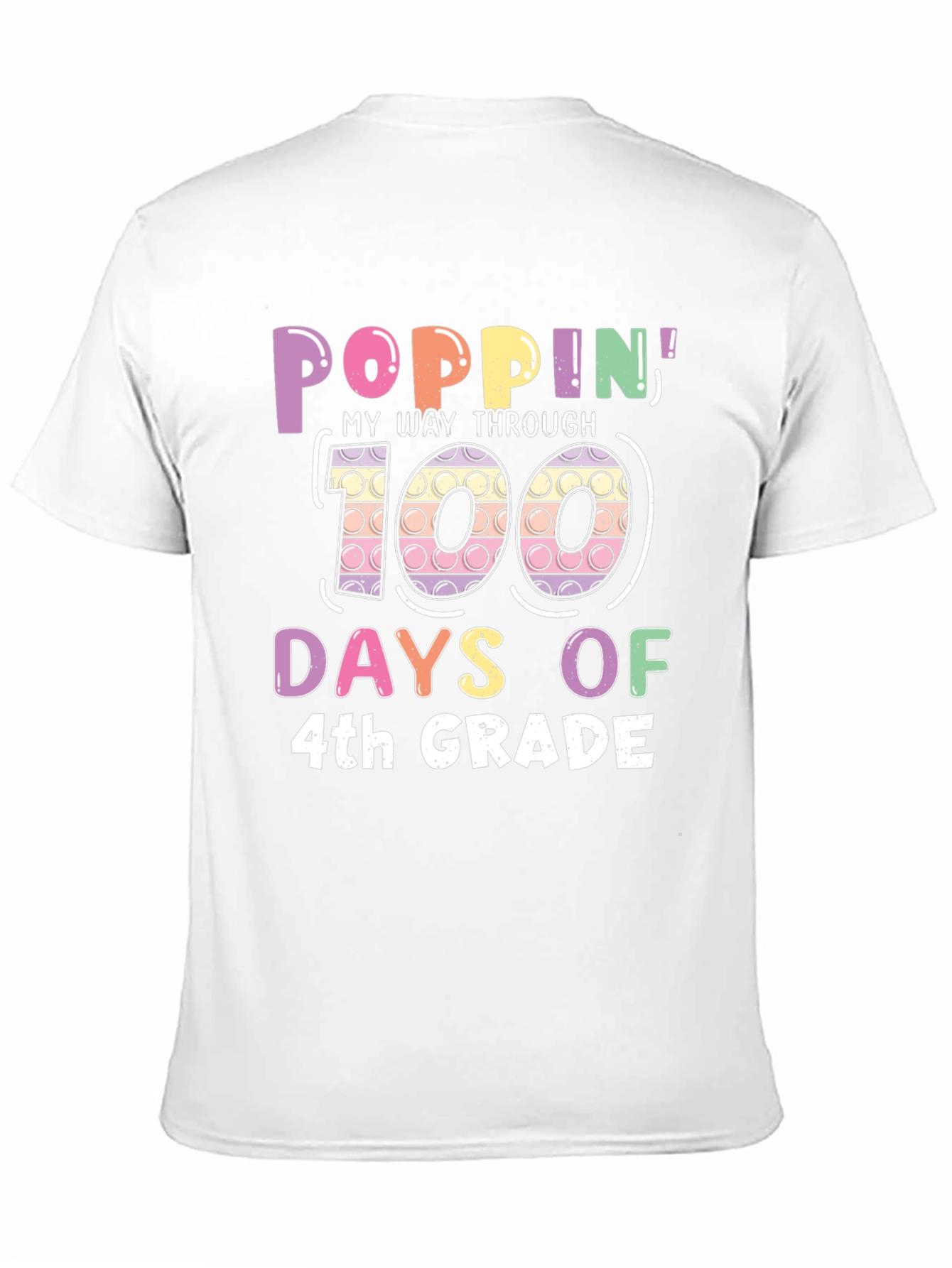 Poppin Through 100 Days of 4th Grade T-Shirt