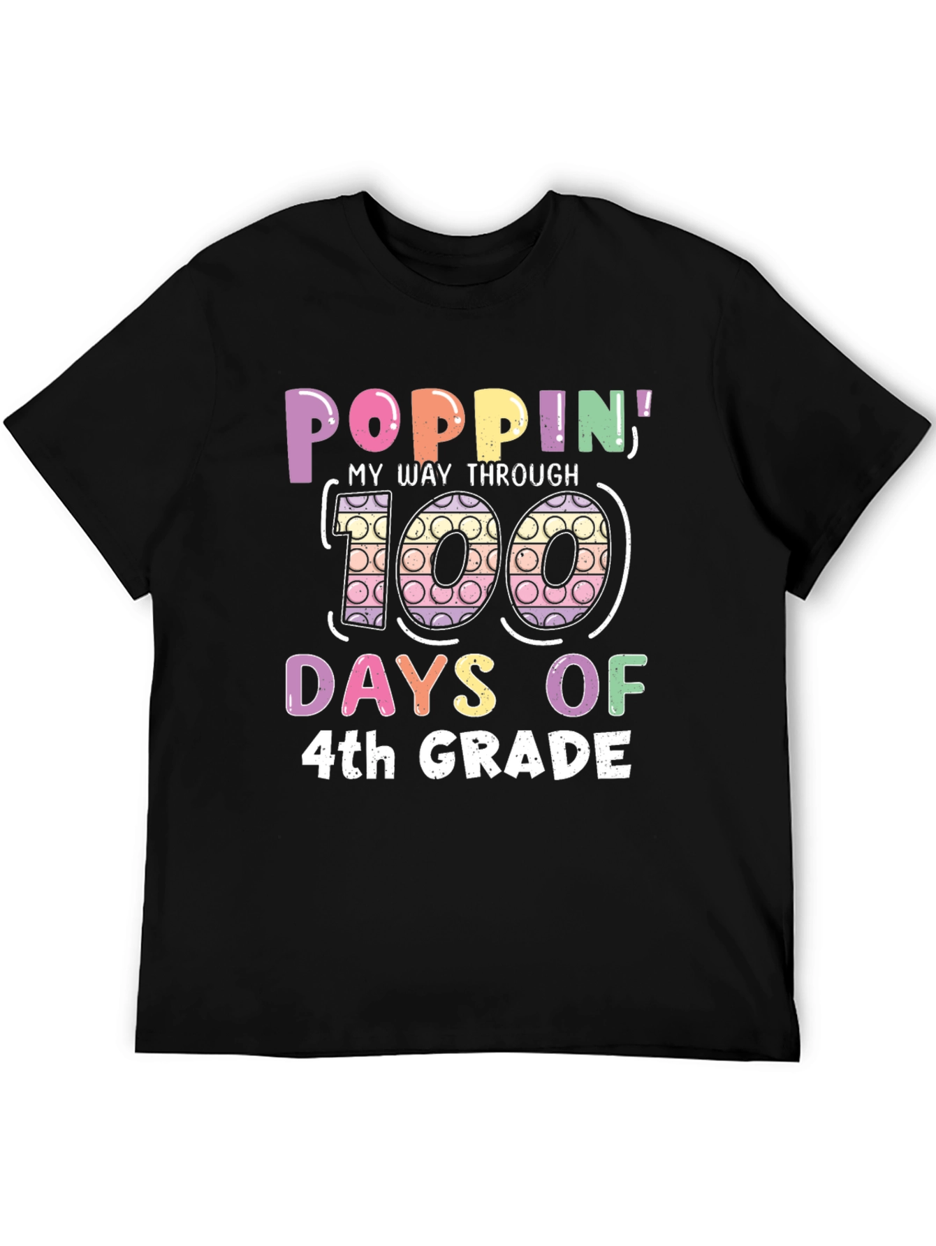 Poppin Through 100 Days of 4th Grade T-Shirt