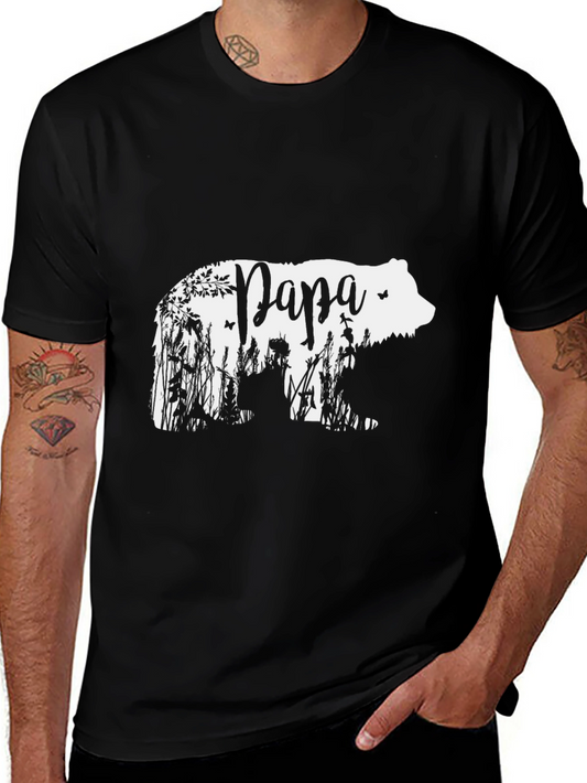 Papa Bear Graphic Tee - Fathers Day Gift
