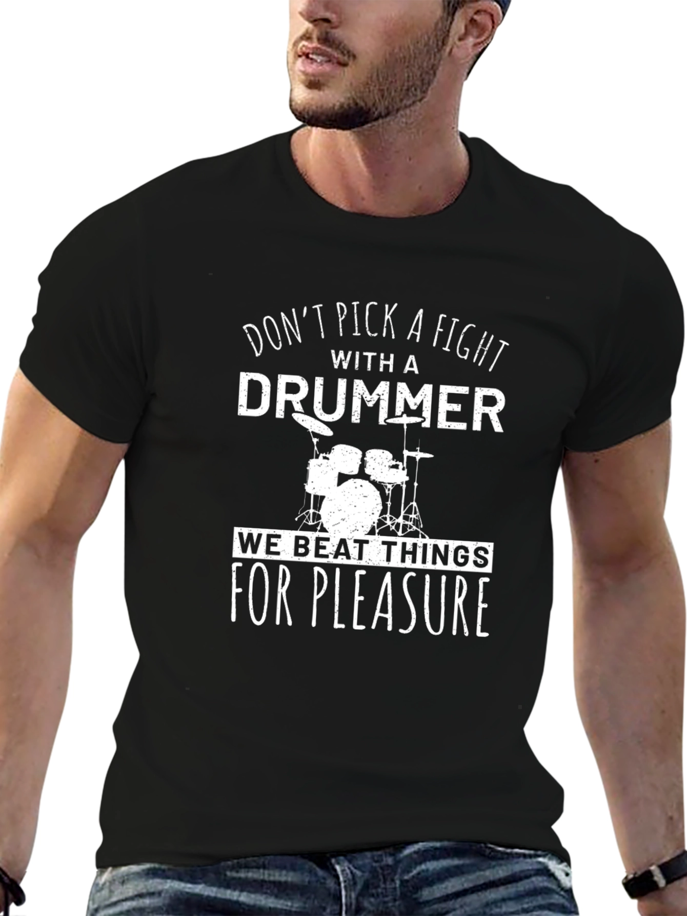Dont Pick A Fight With A Drummer Graphic Tee