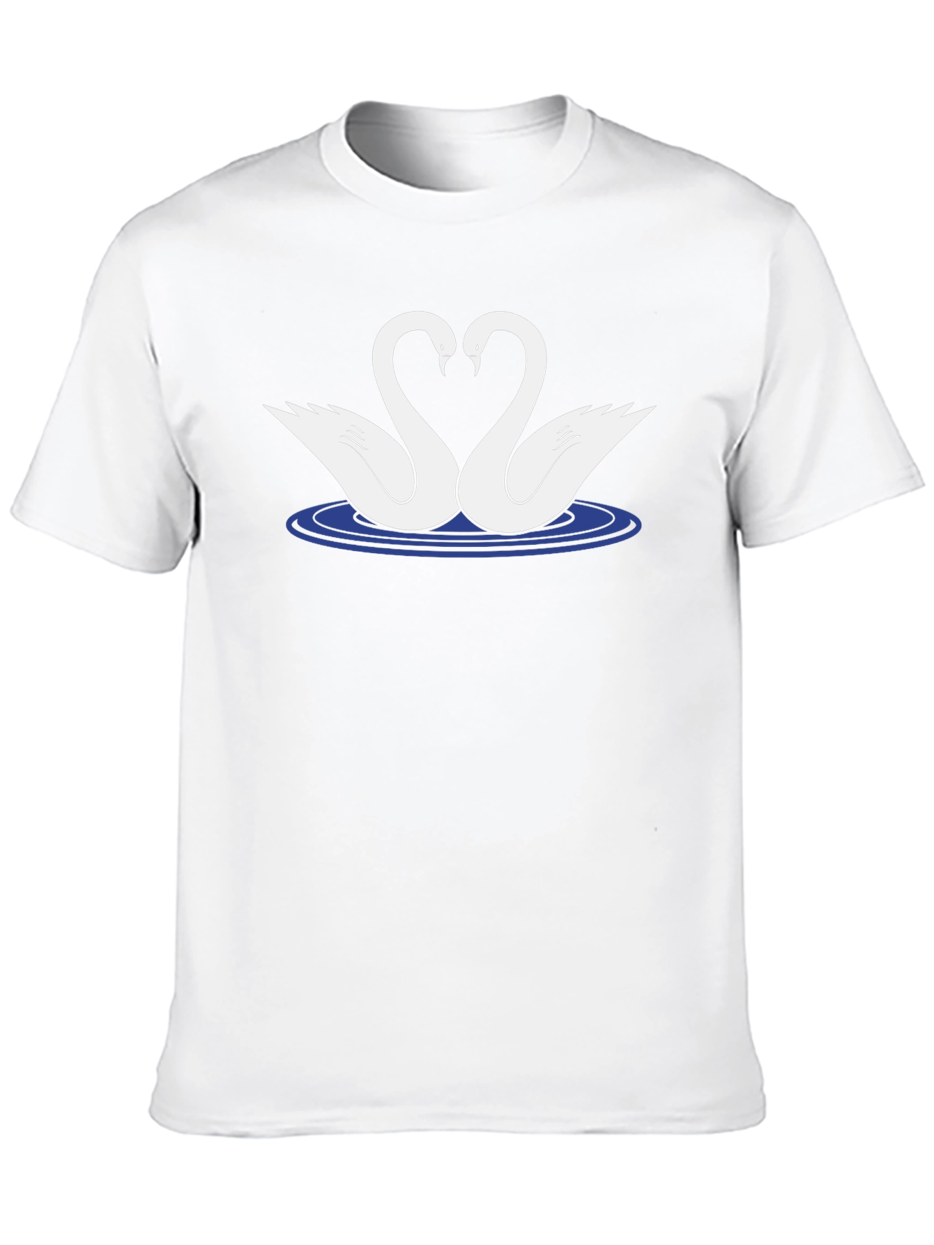 Swan Love T-Shirt - Black Graphic Tee