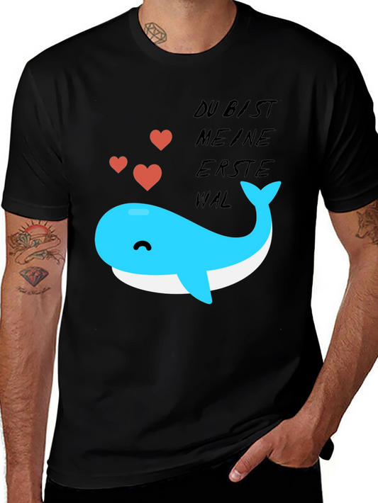 Cute Whale T-Shirt - Du Bist Meine Erste Wal