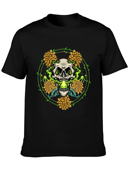 Skull & Flowers Graphic Tee