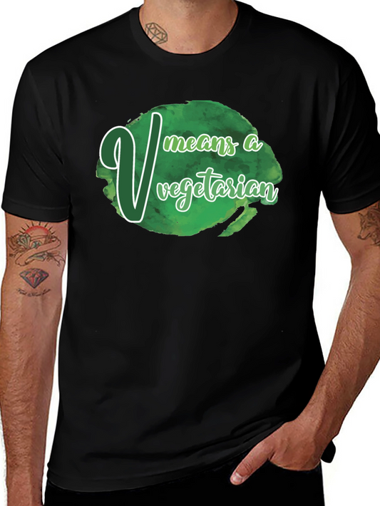 Vegetarian T-Shirt - V Means Vegetarian