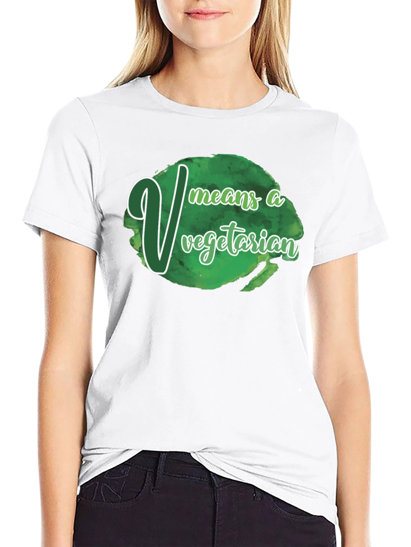 Vegetarian T-Shirt - V Means Vegetarian
