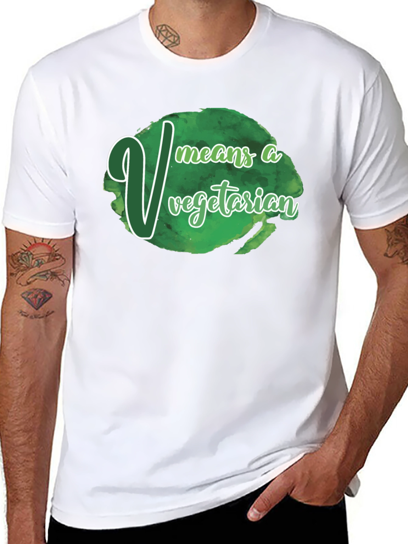 Vegetarian T-Shirt - V Means Vegetarian