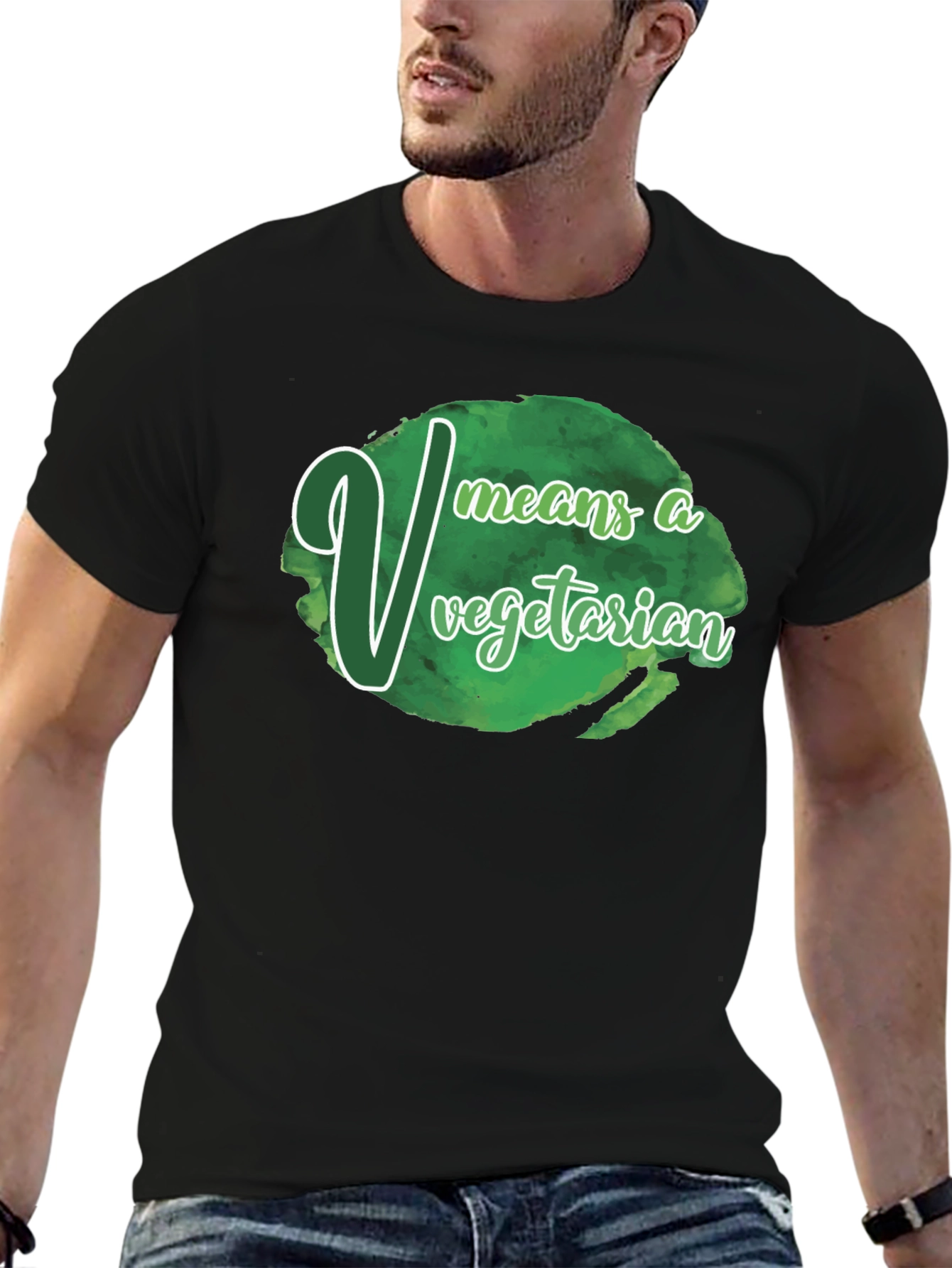 Vegetarian T-Shirt - V Means Vegetarian