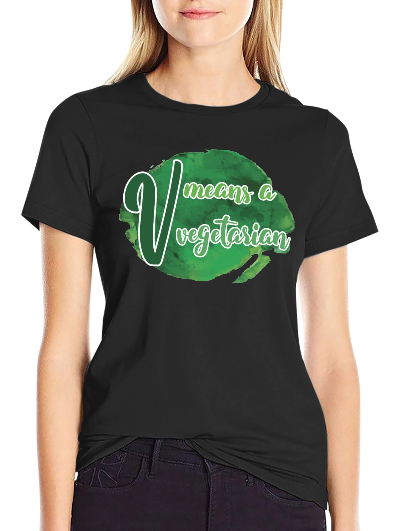 Vegetarian T-Shirt - V Means Vegetarian