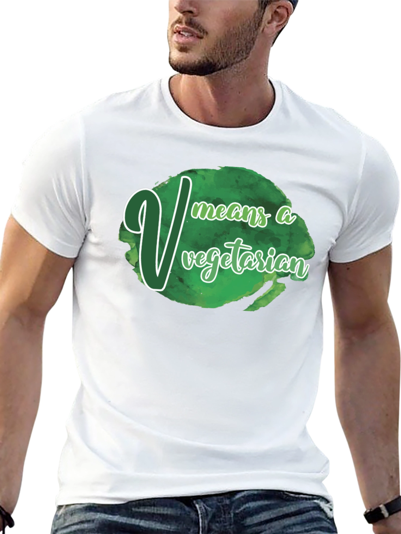 Vegetarian T-Shirt - V Means Vegetarian