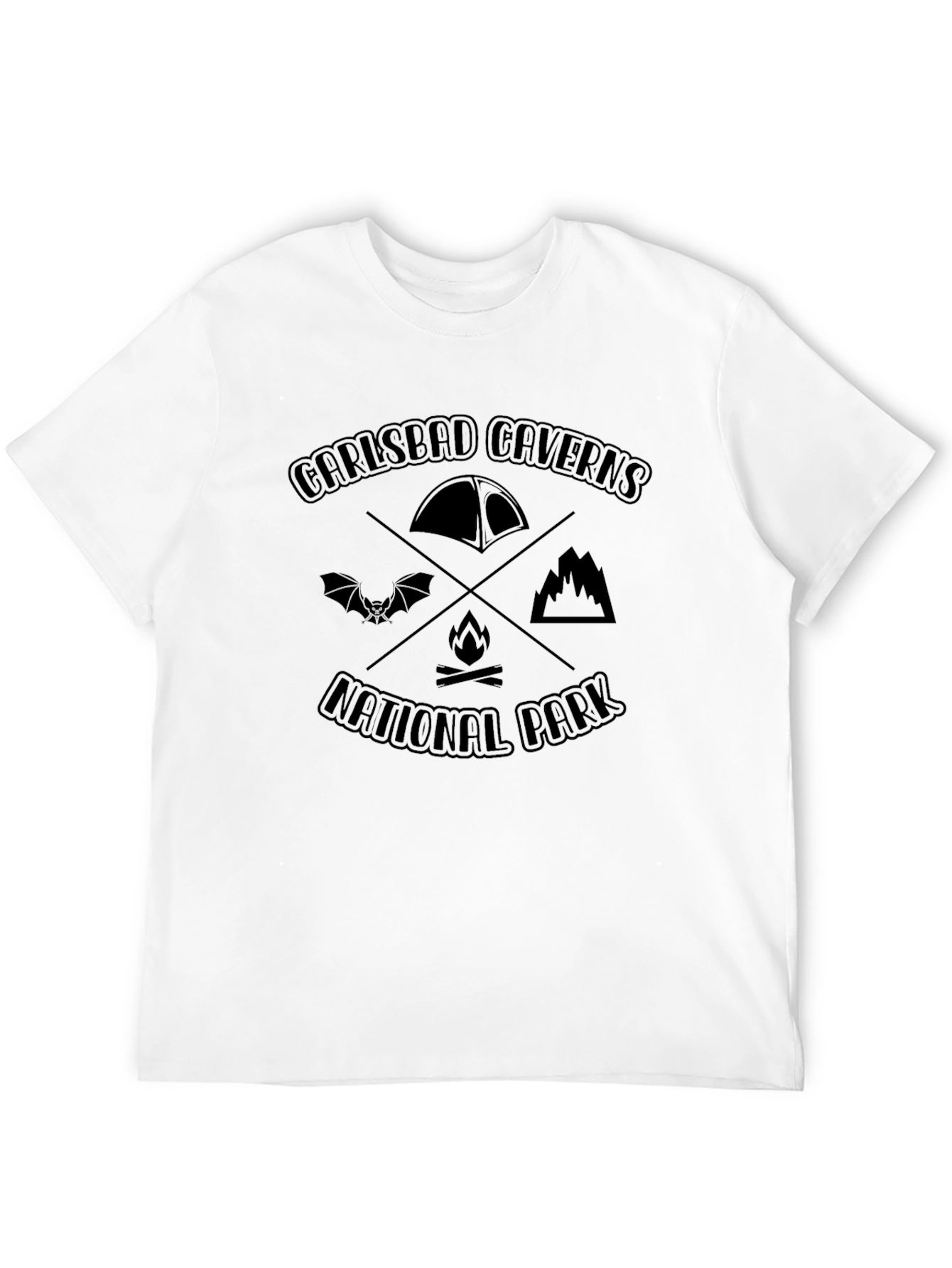 Carlsbad Caverns National Park Black Graphic Tee