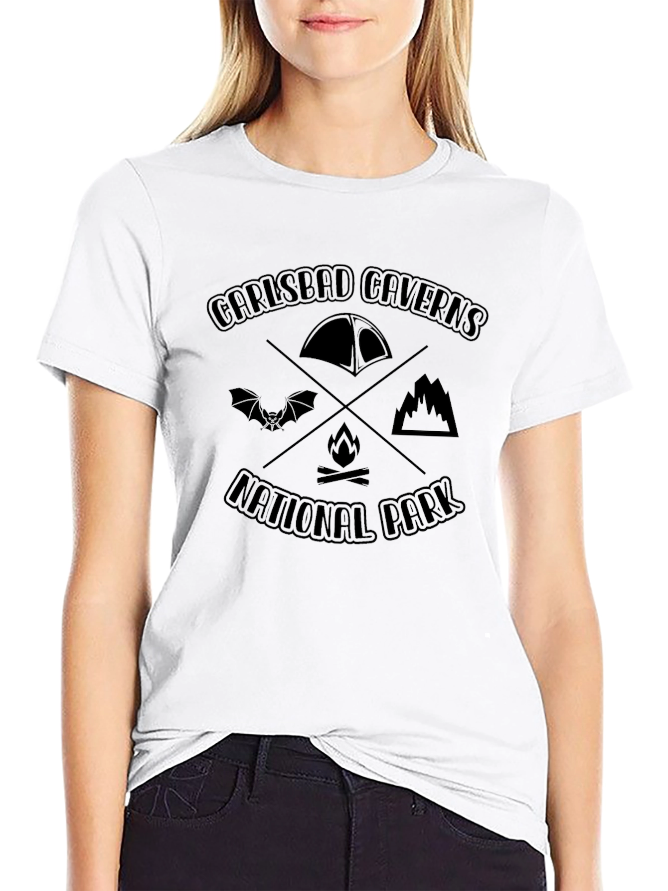 Carlsbad Caverns National Park Black Graphic Tee