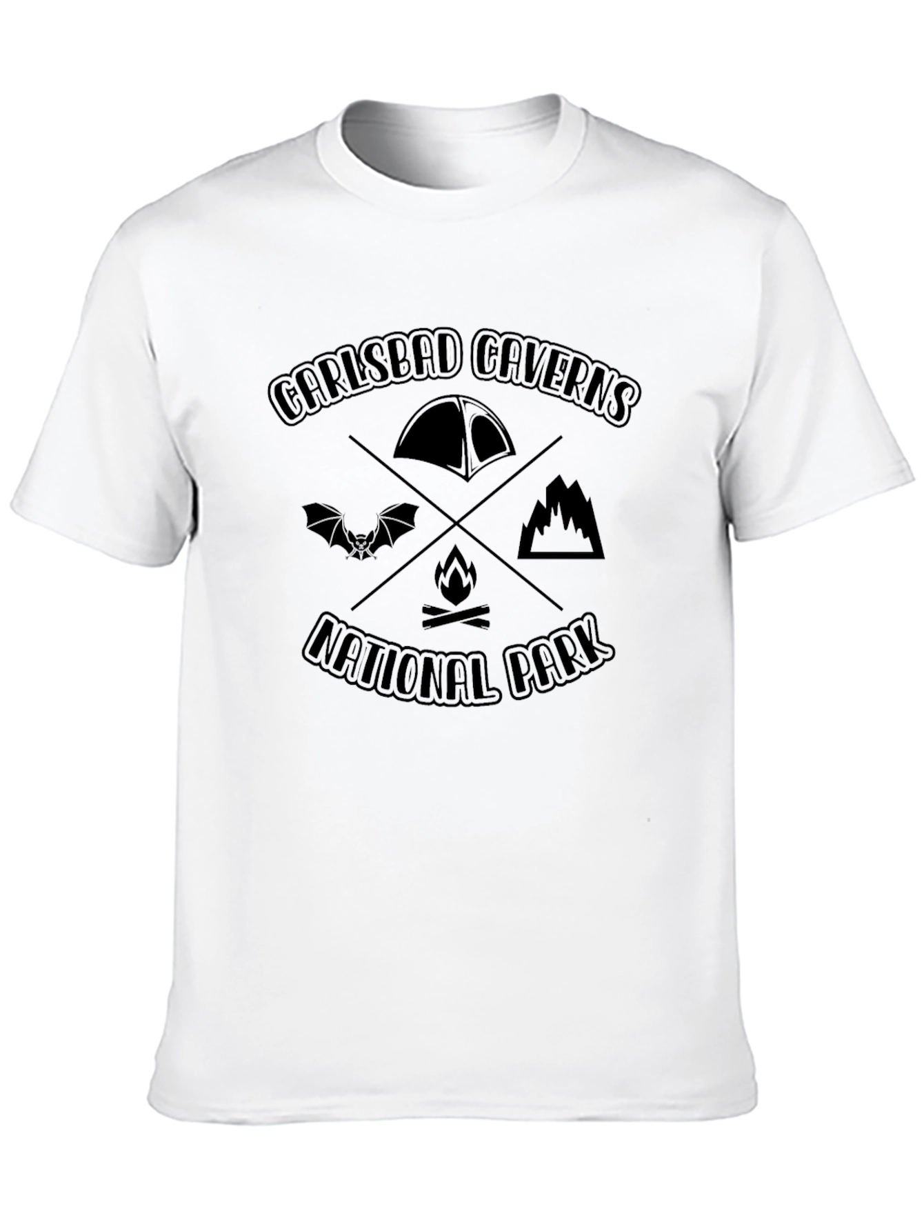 Carlsbad Caverns National Park Black Graphic Tee