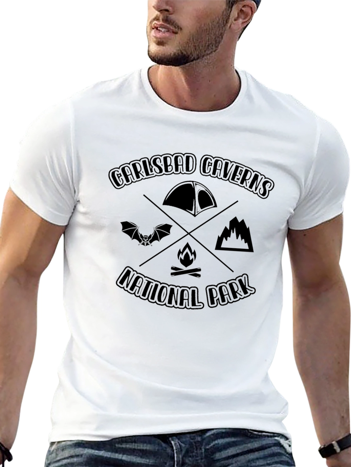 Carlsbad Caverns National Park Black Graphic Tee