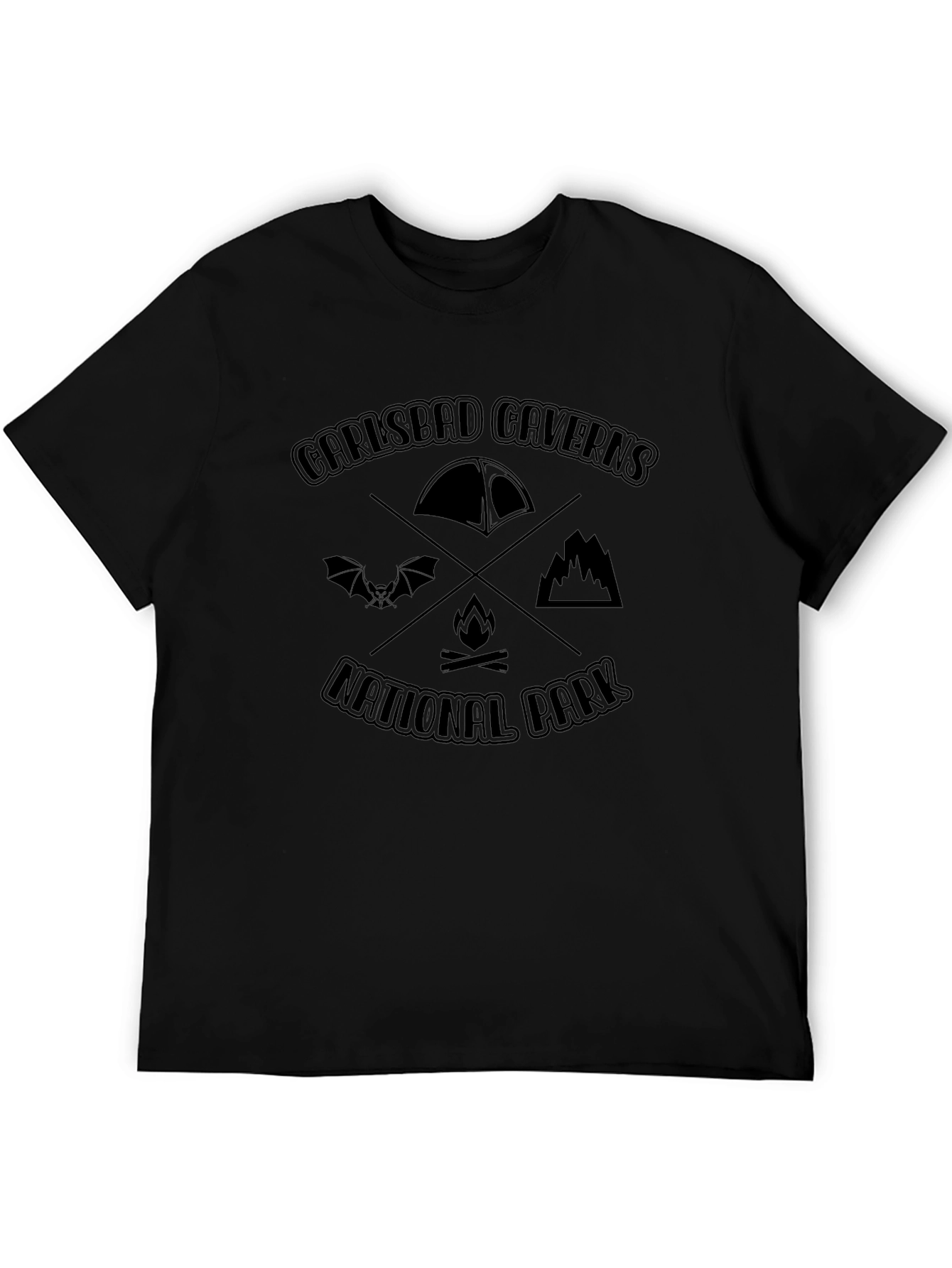 Carlsbad Caverns National Park Black Graphic Tee