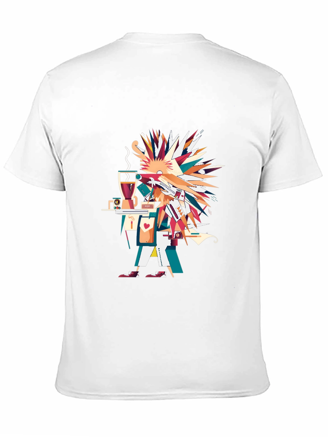 Abstract Art Graphic Print Black Unisex T-Shirt