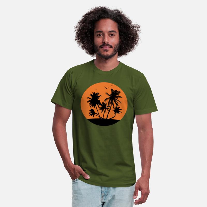 Palm Trees And Sunset