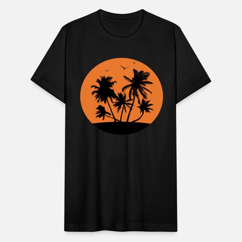 Palm Trees And Sunset