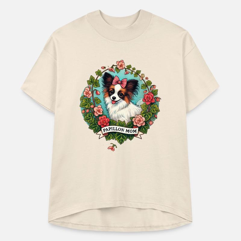 Papillon Mom – Elegant Butterfly-Eared Dog Lover D