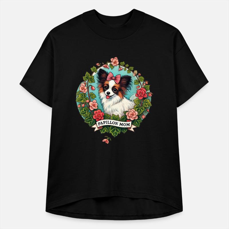 Papillon Mom – Elegant Butterfly-Eared Dog Lover D