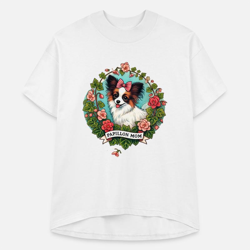 Papillon Mom – Elegant Butterfly-Eared Dog Lover D