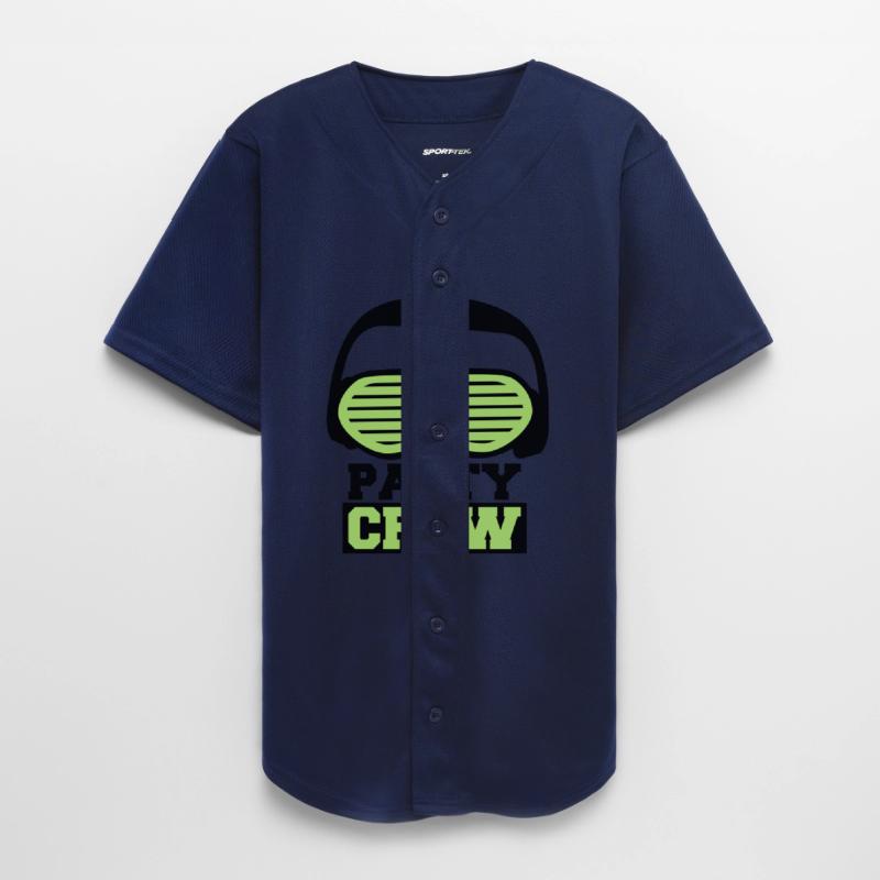 Party Crew Face Team Friends Member Face Text Logo