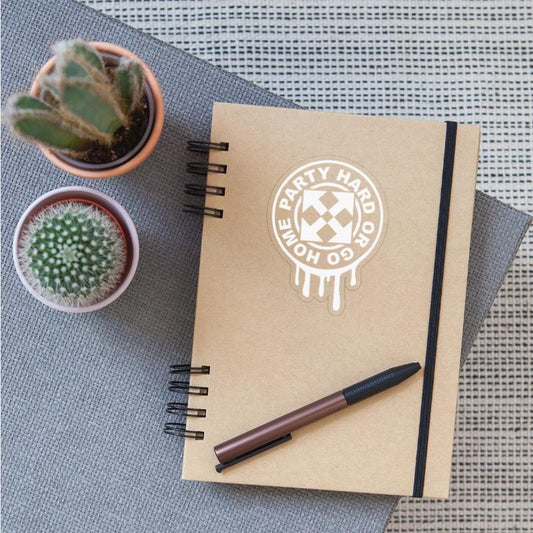 Party Hard Or Go Home Arrows Graffiti Text Slogan