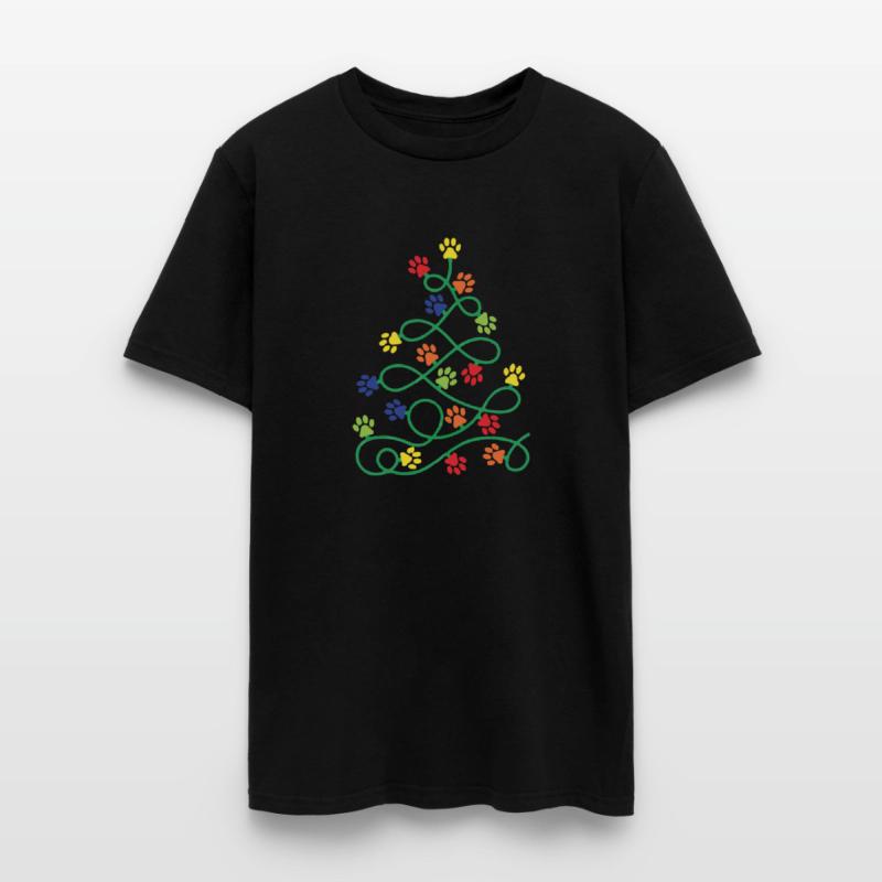 paw print christmas tree