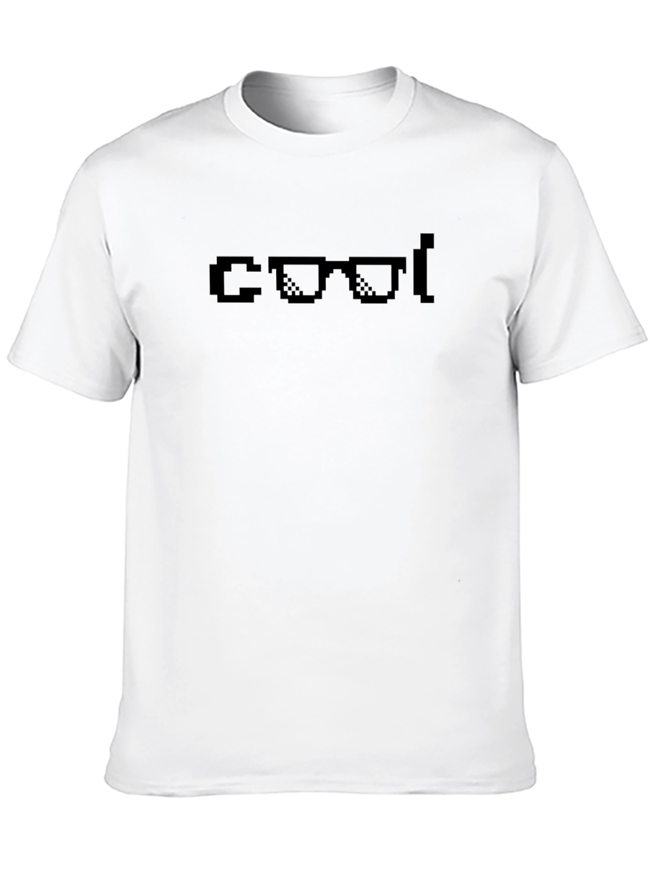 Cool Pixel Sunglasses Black T-Shirt