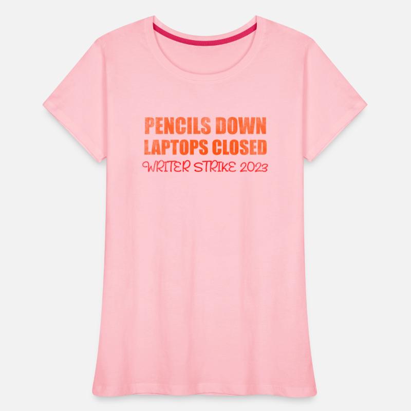 Pencils down laptops closed writer strike 2023