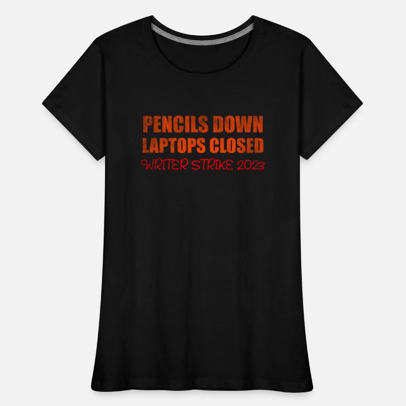 Pencils down laptops closed writer strike 2023