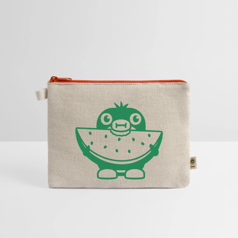 Penguin Eats Melon Fruit Delicious Hunger Bite Fun