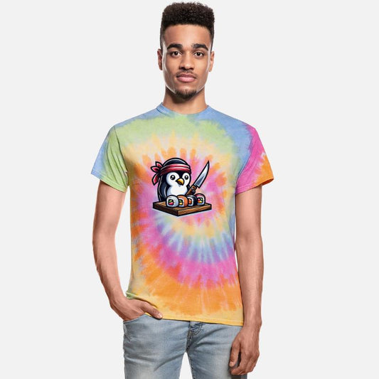 Penguin Sushi Master Cartoon Art