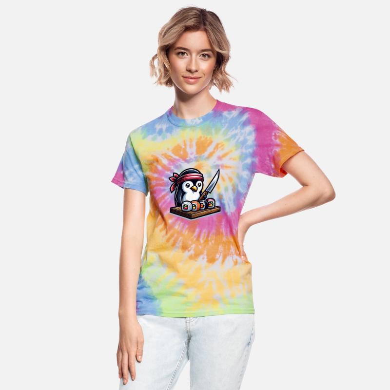 Penguin Sushi Master Cartoon Art