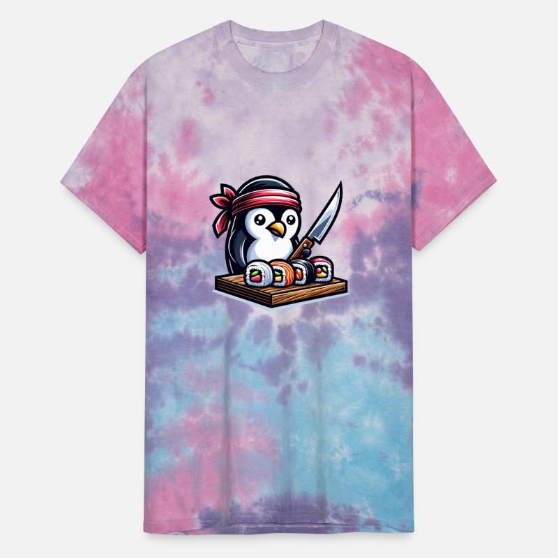Penguin Sushi Master Cartoon Art