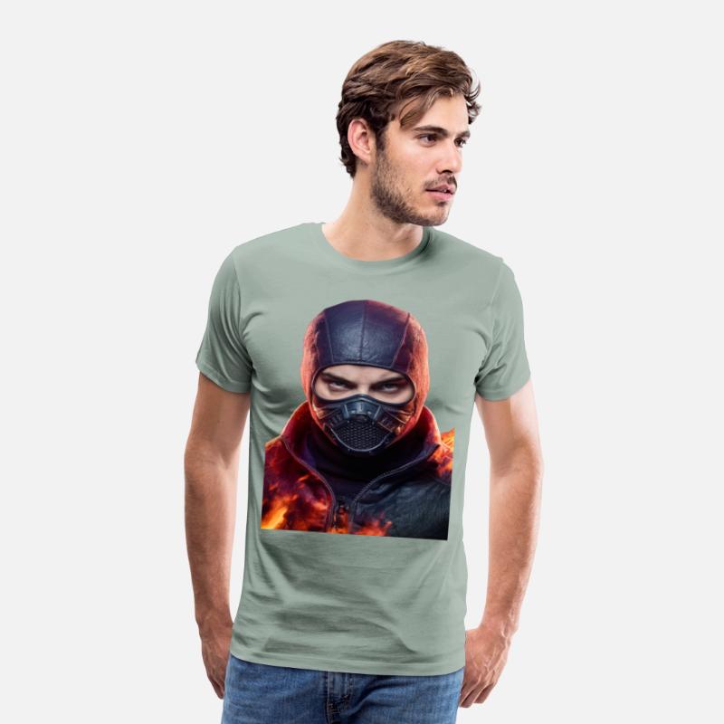 Person wearing a mask