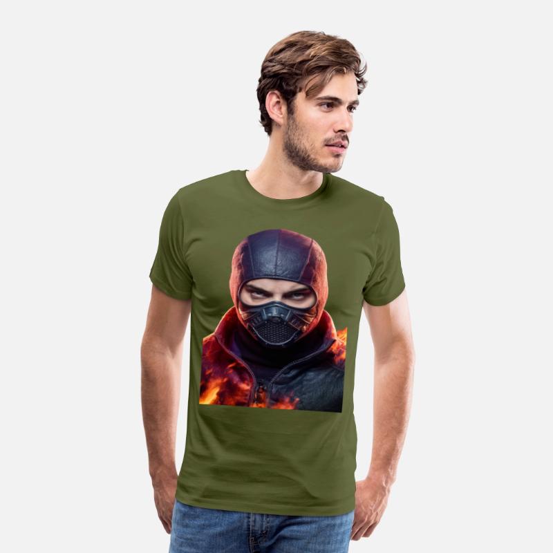 Person wearing a mask