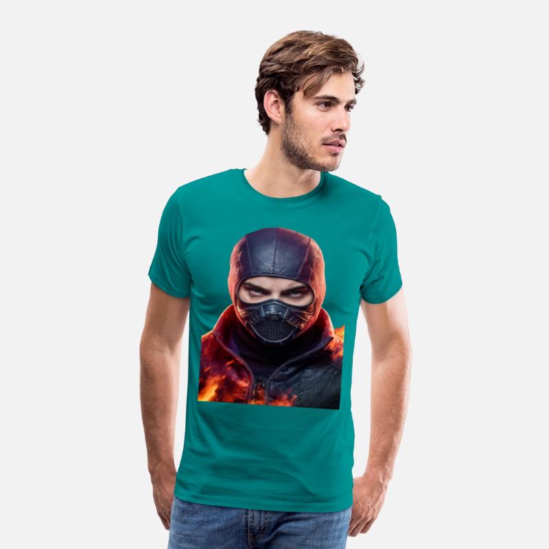 Person wearing a mask