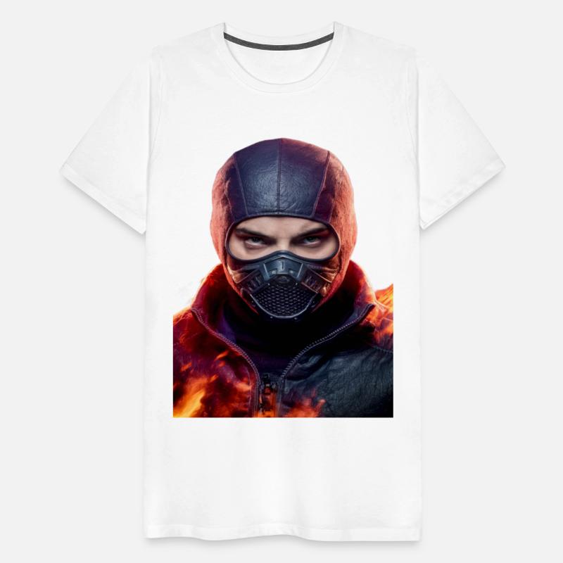 Person wearing a mask