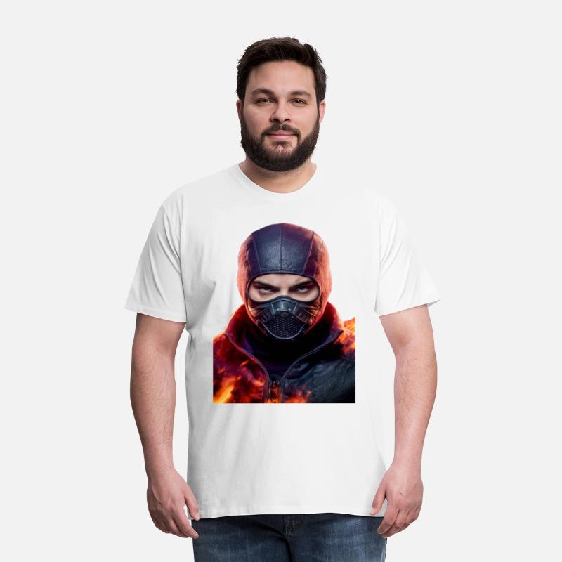 Person wearing a mask